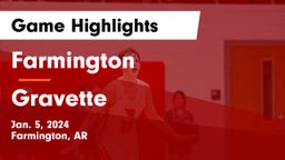 Farmington  vs Gravette  Game Highlights - Jan. 5, 2024