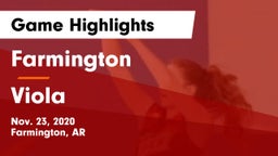 Farmington  vs Viola  Game Highlights - Nov. 23, 2020