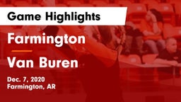 Farmington  vs Van Buren  Game Highlights - Dec. 7, 2020