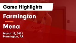 Farmington  vs Mena  Game Highlights - March 12, 2021