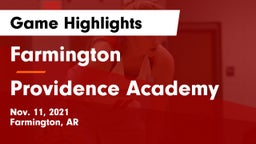 Farmington  vs Providence Academy Game Highlights - Nov. 11, 2021