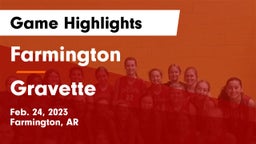 Farmington  vs Gravette  Game Highlights - Feb. 24, 2023