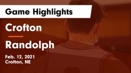 Crofton  vs Randolph  Game Highlights - Feb. 12, 2021
