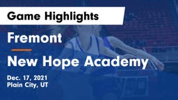 Fremont  vs New Hope Academy Game Highlights - Dec. 17, 2021