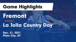 Fremont  vs La Jolla Country Day  Game Highlights - Dec. 21, 2021