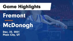 Fremont  vs McDonogh  Game Highlights - Dec. 22, 2021