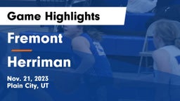 Fremont  vs Herriman  Game Highlights - Nov. 21, 2023