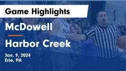 McDowell  vs Harbor Creek  Game Highlights - Jan. 9, 2024