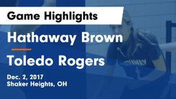 Hathaway Brown  vs Toledo Rogers Game Highlights - Dec. 2, 2017