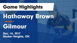 Hathaway Brown  vs Gilmour Game Highlights - Dec. 16, 2017