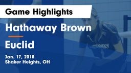 Hathaway Brown  vs Euclid  Game Highlights - Jan. 17, 2018