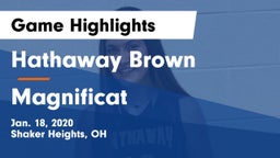 Hathaway Brown  vs Magnificat Game Highlights - Jan. 18, 2020