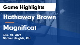 Hathaway Brown  vs Magnificat  Game Highlights - Jan. 10, 2022