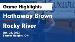 Hathaway Brown  vs Rocky River   Game Highlights - Jan. 26, 2022