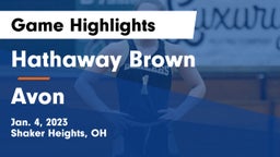 Hathaway Brown  vs Avon  Game Highlights - Jan. 4, 2023