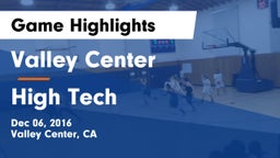 Valley Center  vs High Tech  Game Highlights - Dec 06, 2016