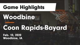 Woodbine  vs Coon Rapids-Bayard  Game Highlights - Feb. 10, 2020