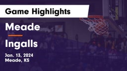 Meade  vs Ingalls  Game Highlights - Jan. 13, 2024