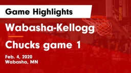 Wabasha-Kellogg  vs Chucks game 1 Game Highlights - Feb. 4, 2020