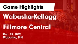 Wabasha-Kellogg  vs Fillmore Central  Game Highlights - Dec. 20, 2019