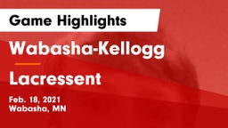 Wabasha-Kellogg  vs Lacressent Game Highlights - Feb. 18, 2021
