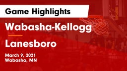 Wabasha-Kellogg  vs Lanesboro  Game Highlights - March 9, 2021