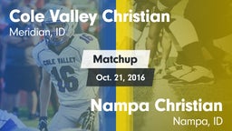 Matchup: Cole Valley vs. Nampa Christian  2016