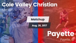 Matchup: Cole Valley vs. Payette  2017