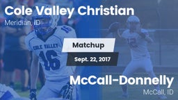 Matchup: Cole Valley vs. McCall-Donnelly  2017