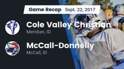 Recap: Cole Valley Christian  vs. McCall-Donnelly  2017