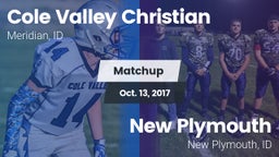 Matchup: Cole Valley vs. New Plymouth  2017
