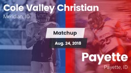 Matchup: Cole Valley vs. Payette  2018
