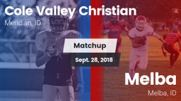 Matchup: Cole Valley vs. Melba  2018