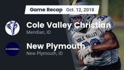 Recap: Cole Valley Christian  vs. New Plymouth  2018