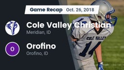 Recap: Cole Valley Christian  vs. Orofino  2018