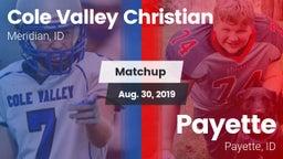 Matchup: Cole Valley vs. Payette  2019