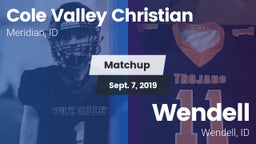 Matchup: Cole Valley vs. Wendell  2019