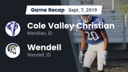 Recap: Cole Valley Christian  vs. Wendell  2019