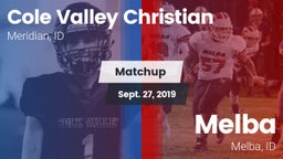 Matchup: Cole Valley vs. Melba  2019