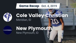 Recap: Cole Valley Christian  vs. New Plymouth  2019