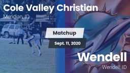 Matchup: Cole Valley vs. Wendell  2020