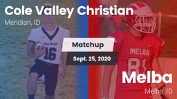 Matchup: Cole Valley vs. Melba  2020