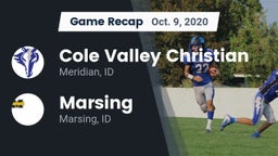 Recap: Cole Valley Christian  vs. Marsing  2020