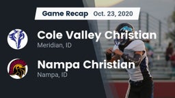 Recap: Cole Valley Christian  vs. Nampa Christian  2020