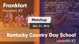 Matchup: Frankfort High vs. Kentucky Country Day School 2016