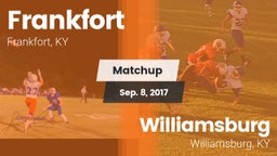 Matchup: Frankfort High vs. Williamsburg   2017