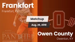Matchup: Frankfort High vs. Owen County  2018