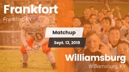 Matchup: Frankfort High vs. Williamsburg   2019