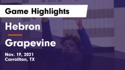 Hebron  vs Grapevine  Game Highlights - Nov. 19, 2021