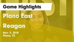 Plano East  vs Reagan  Game Highlights - Nov. 9, 2018